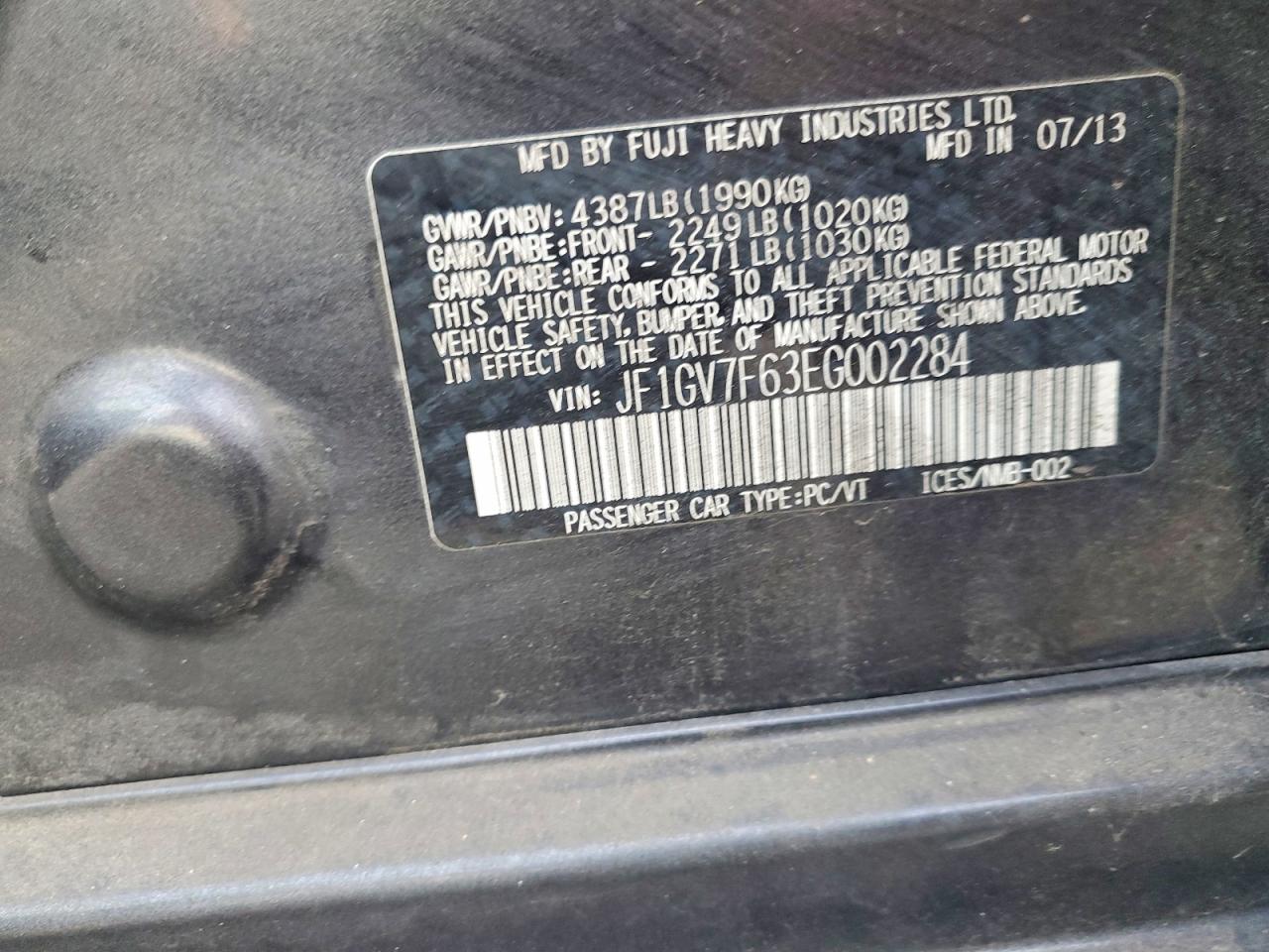 2014 SUBARU IMPREZA WRX photo 25
