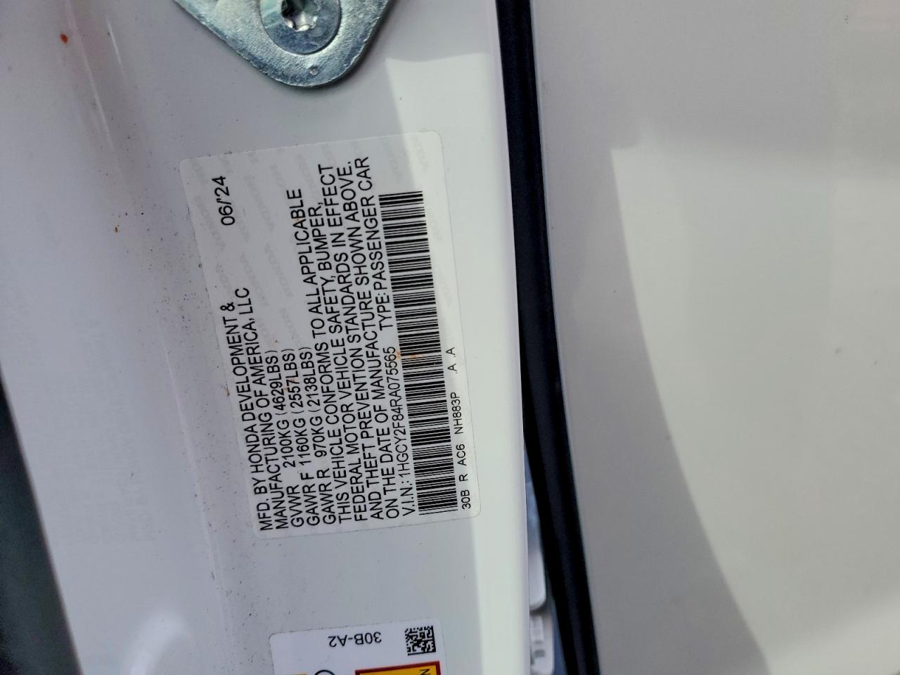 2024 HONDA ACCORD TOURING HYBRID photo 12