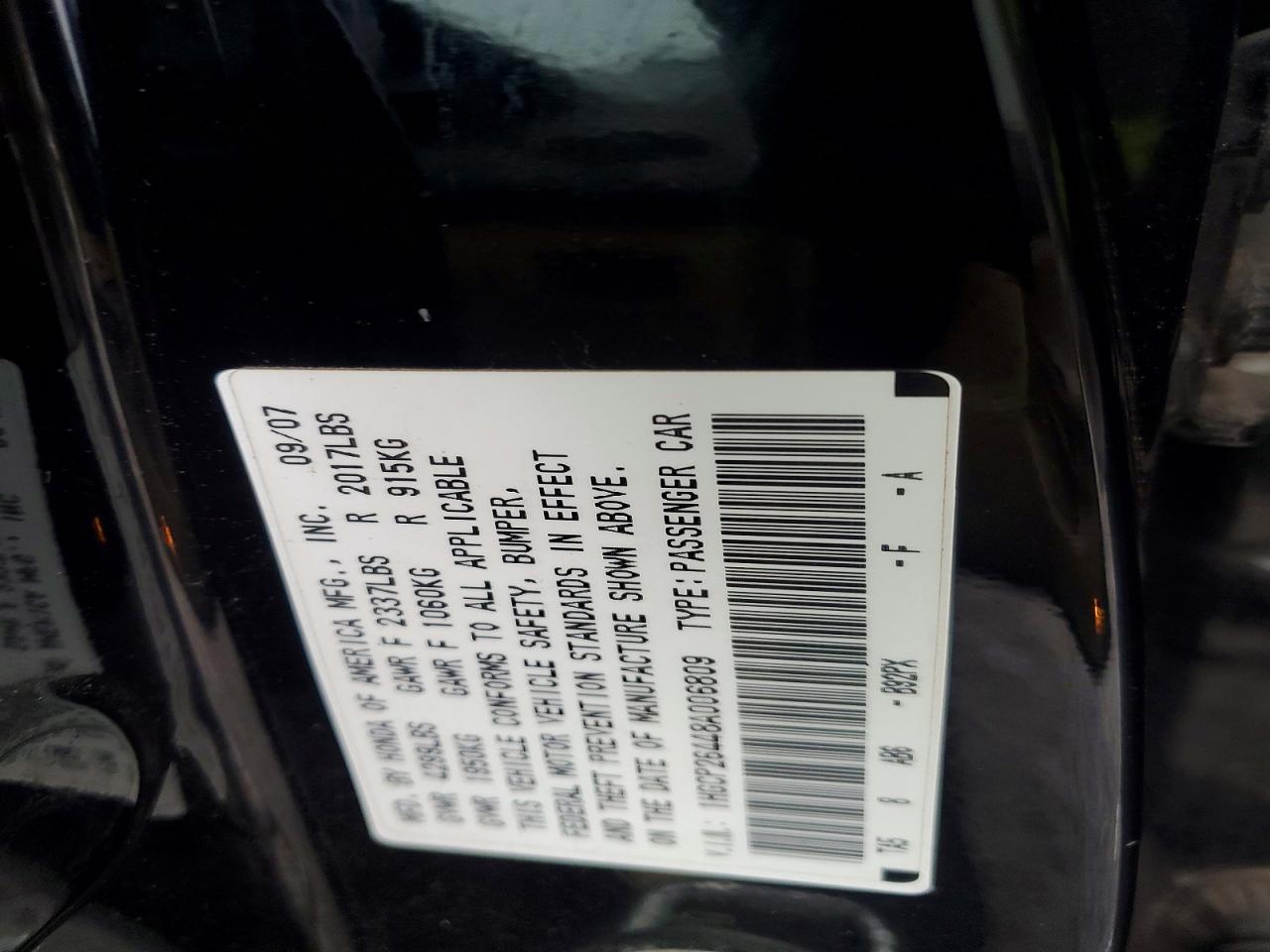 2008 HONDA ACCORD LXP photo 23