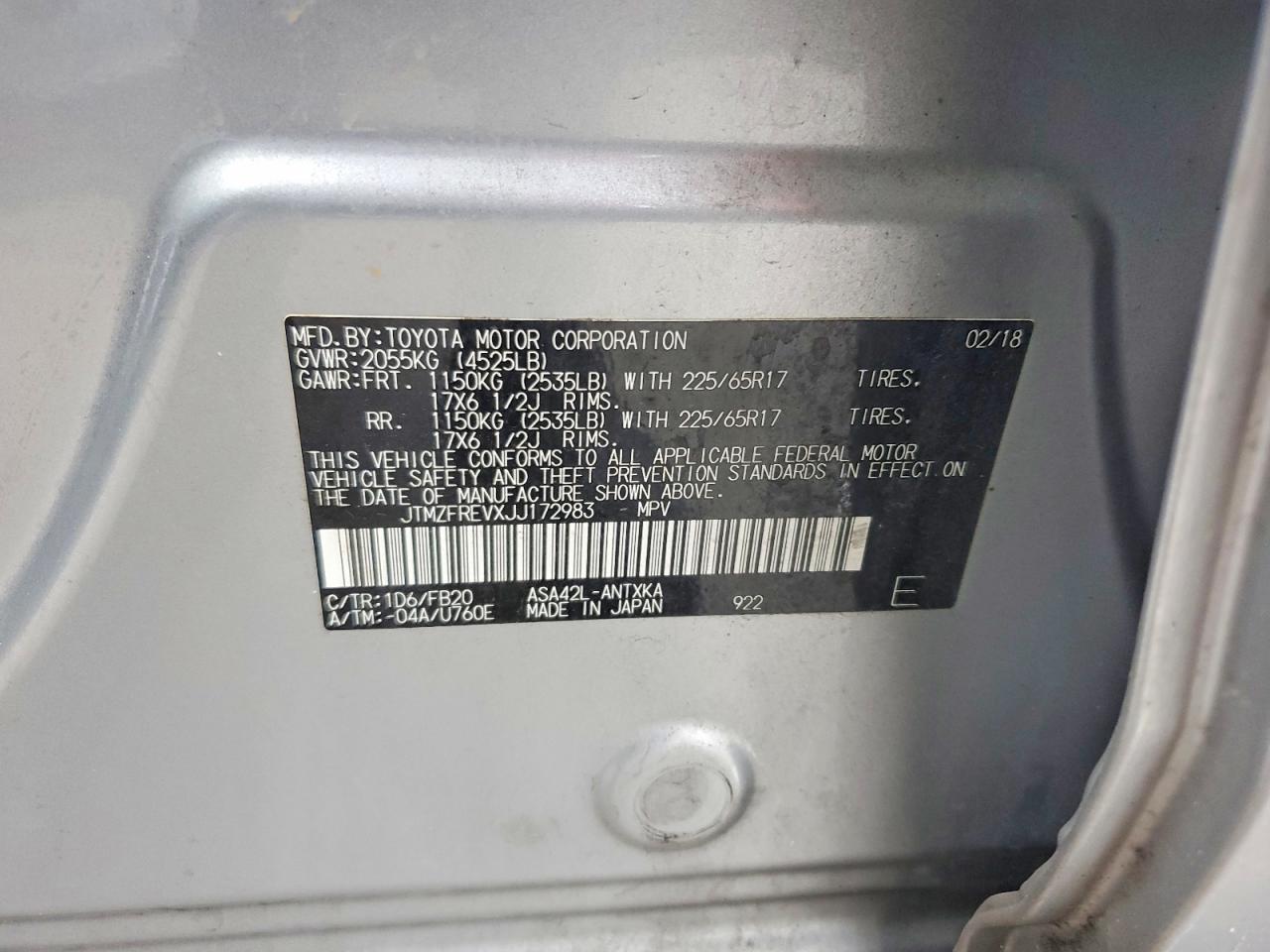 2018 TOYOTA RAV4 LE photo 13