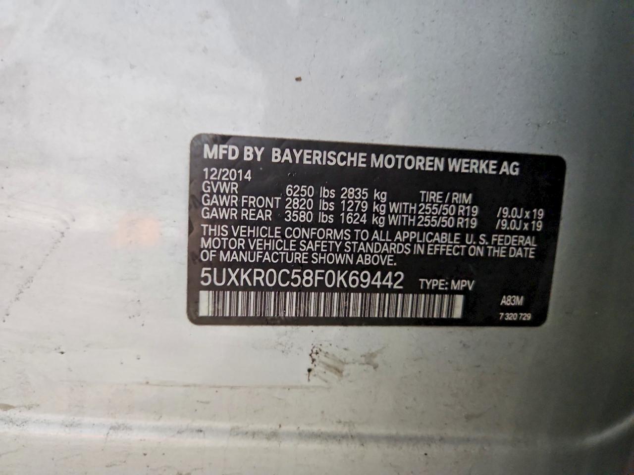 2015 BMW X5 XDRIVE35I photo 13