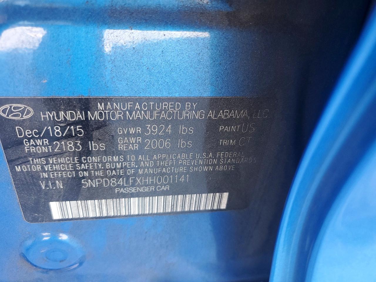 2017 HYUNDAI ELANTRA SE photo 12
