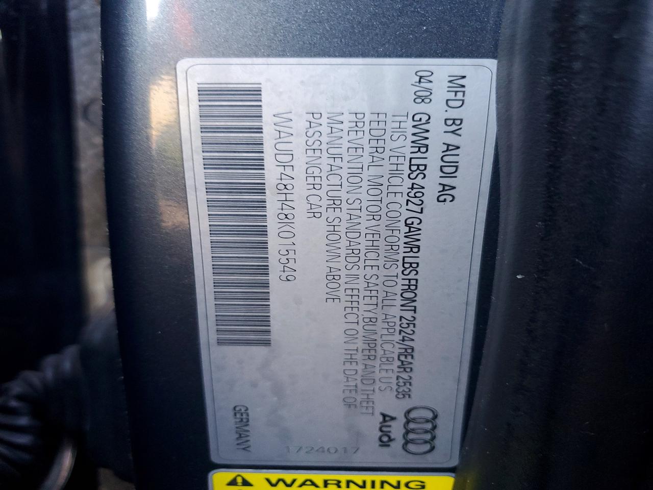 2008 AUDI A4 photo 23