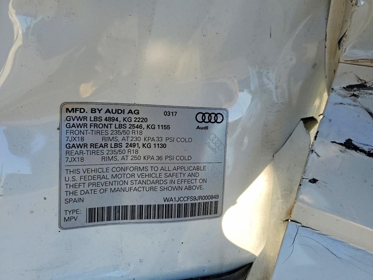 2018 AUDI Q3 PREMIUM PLUS photo 13