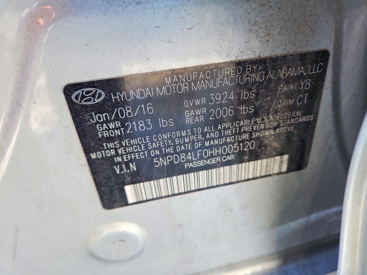 2017 HYUNDAI ELANTRA LIMITED photo 12