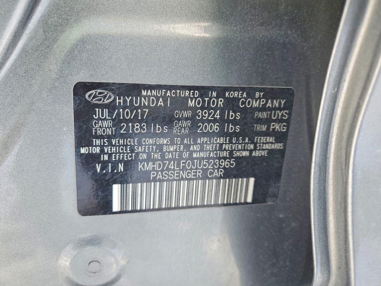 2018 HYUNDAI ELANTRA SE photo 23