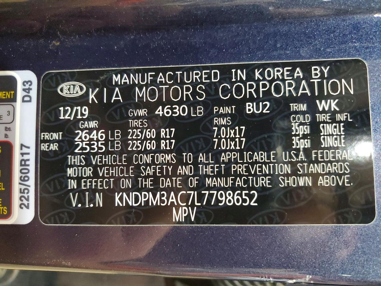 2020 KIA SPORTAGE LX photo 14
