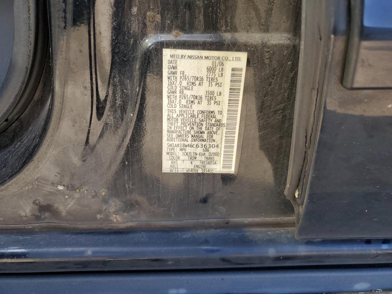 2006 NISSAN PATHFINDER LE photo 13