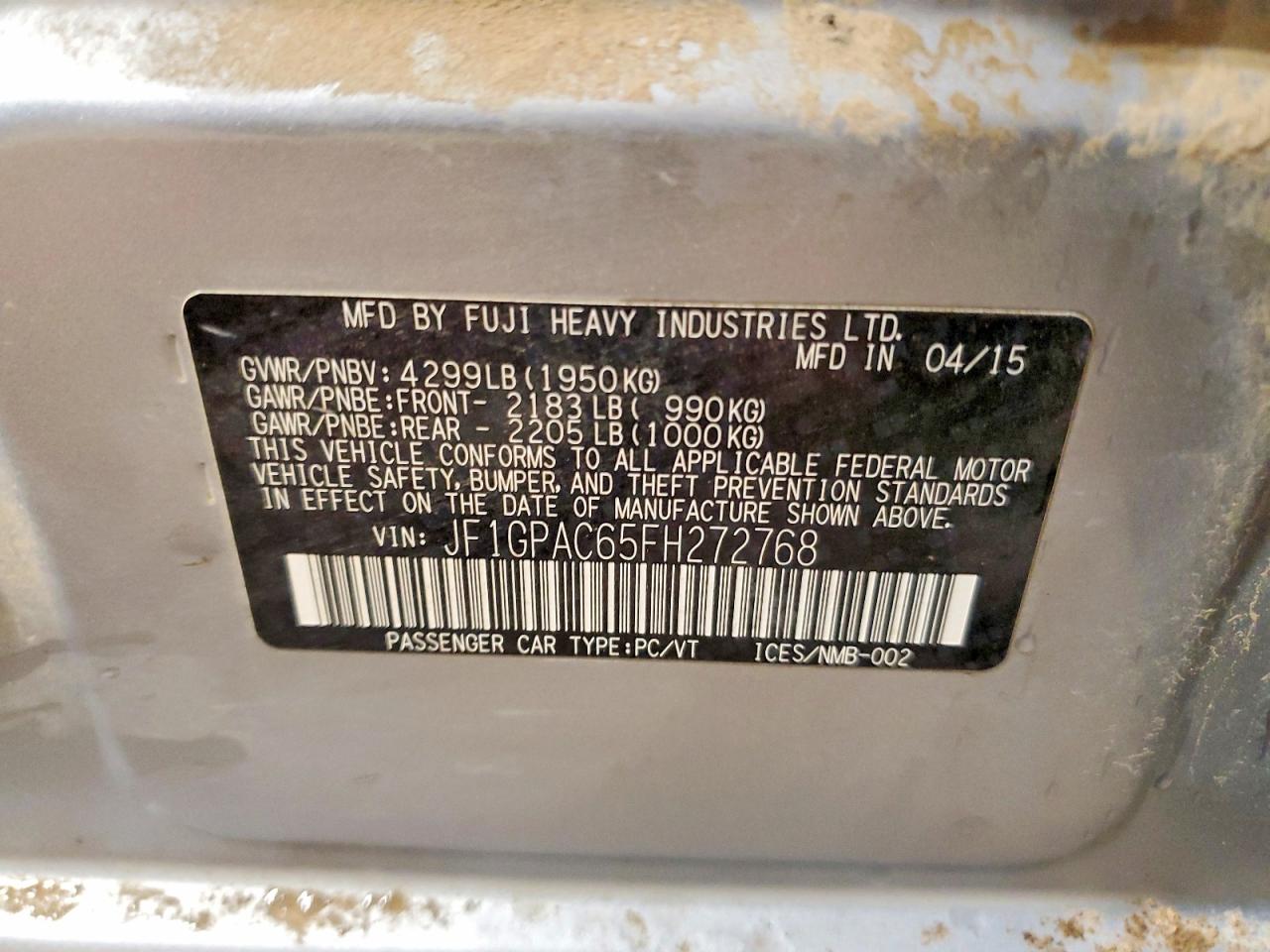2015 SUBARU IMPREZA PREMIUM photo 12