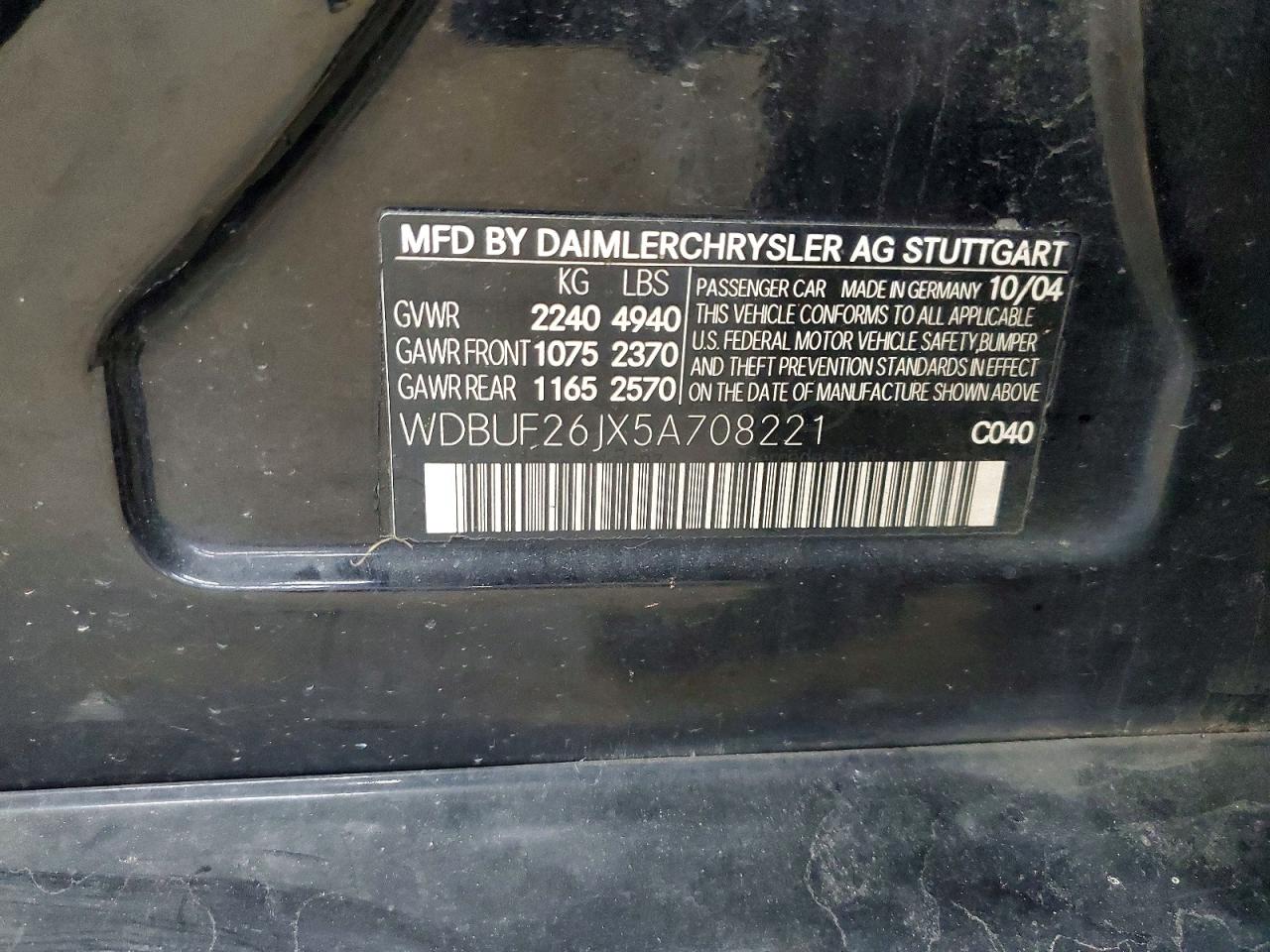 2005 MERCEDES-BENZ E 320 CDI photo 23