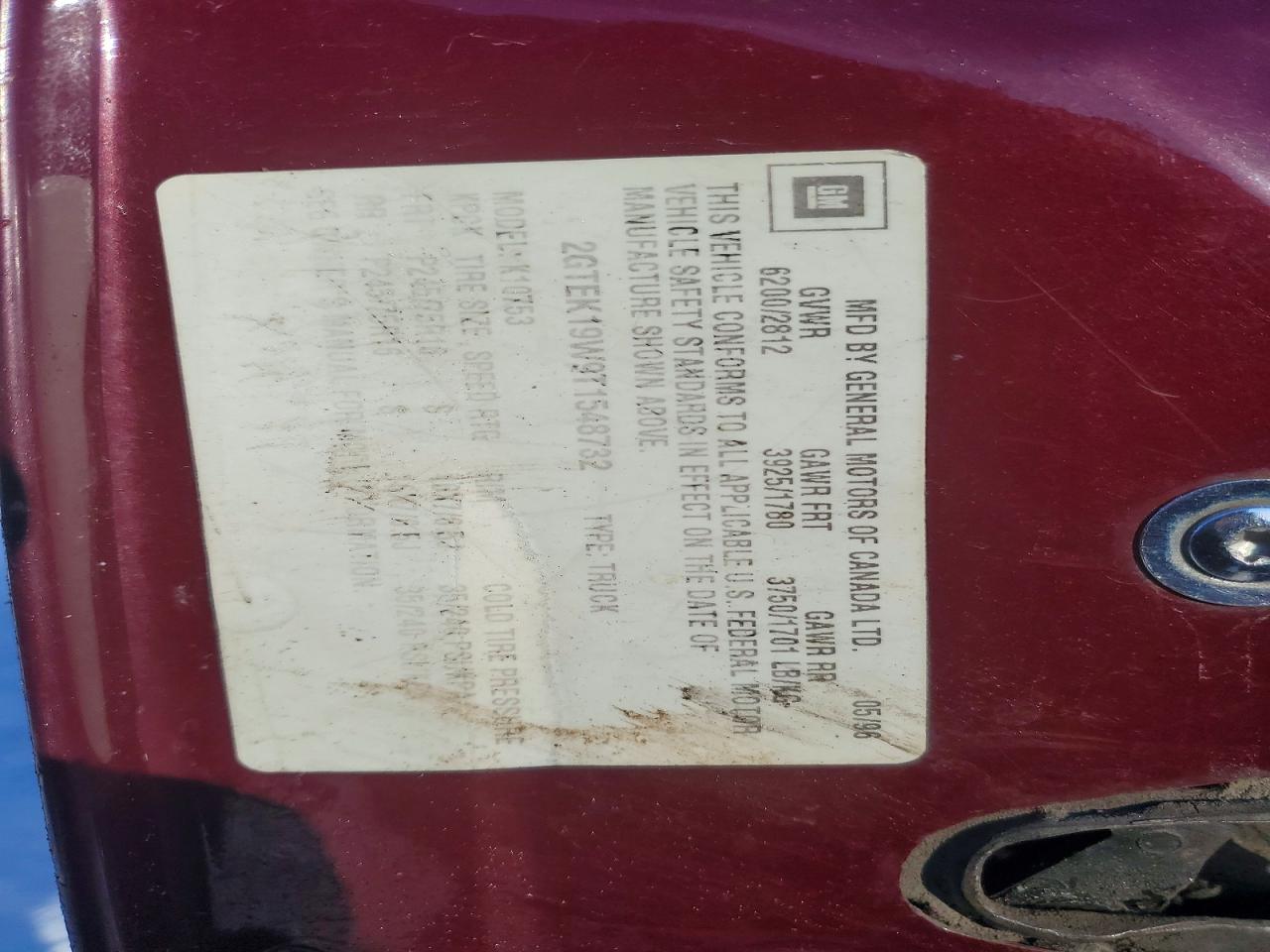 1996 GMC SIERRA K1500 photo 13