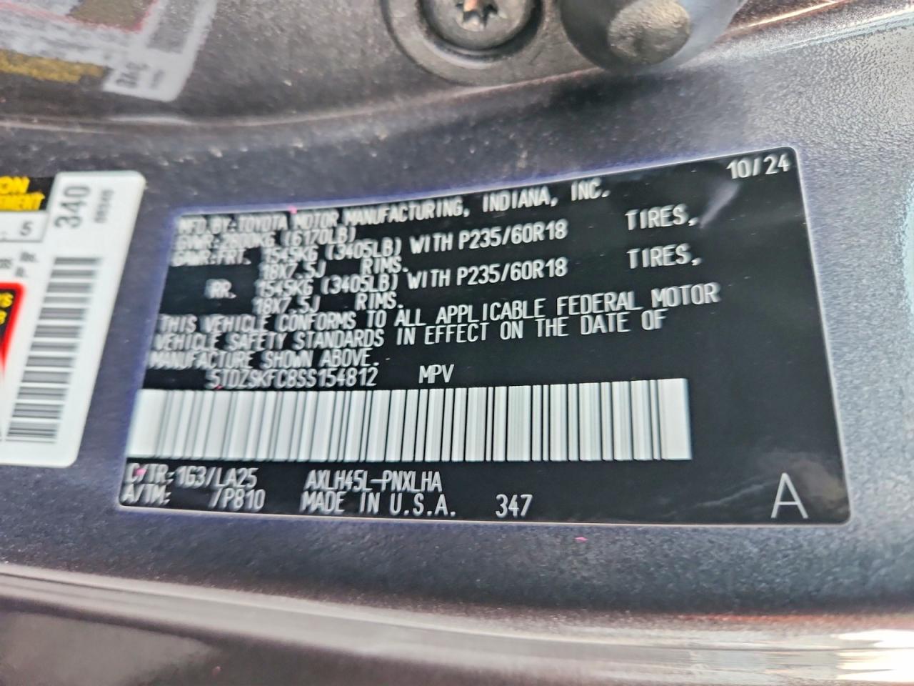 2025 TOYOTA SIENNA LIMITED photo 12