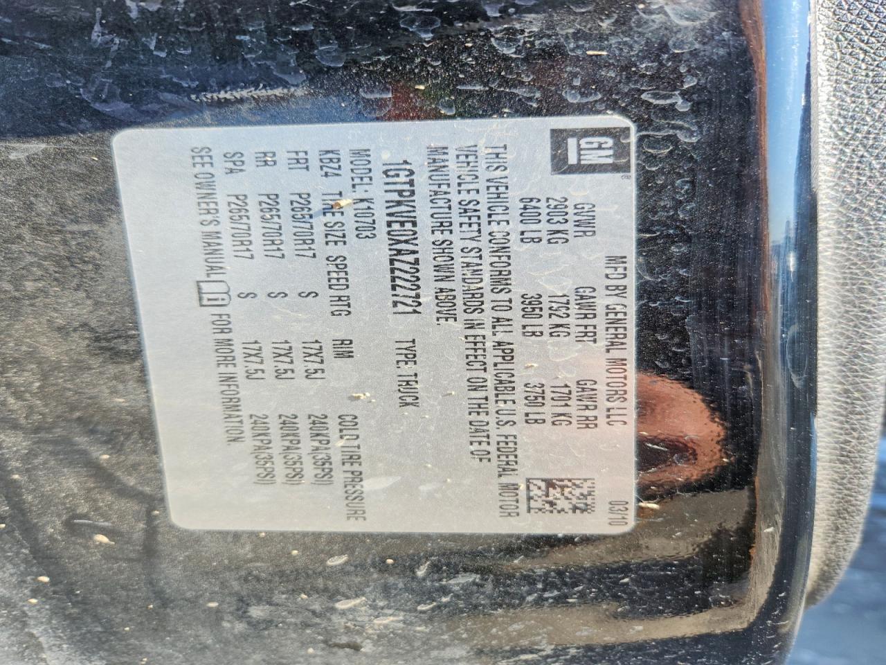 2010 GMC SIERRA K1500 SLE photo 23