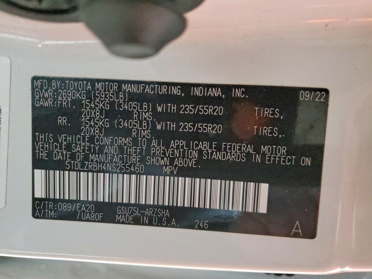2022 TOYOTA HIGHLANDER XSE photo 14