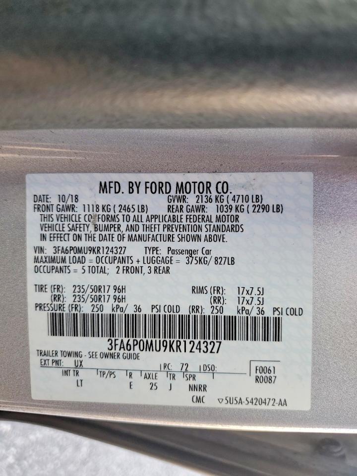 2019 FORD FUSION SEL photo 34