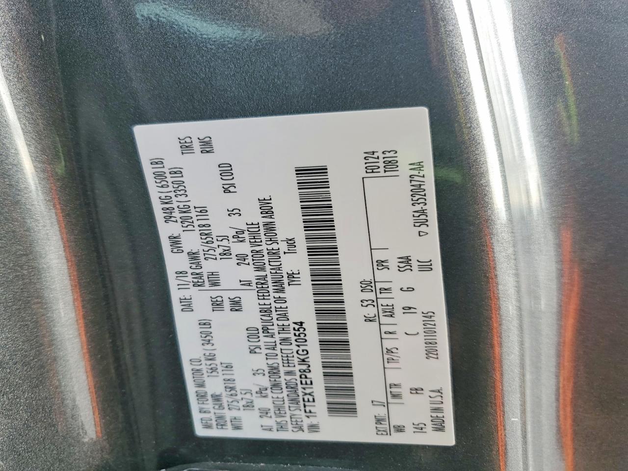 2018 FORD F150 SUPER CAB photo 13
