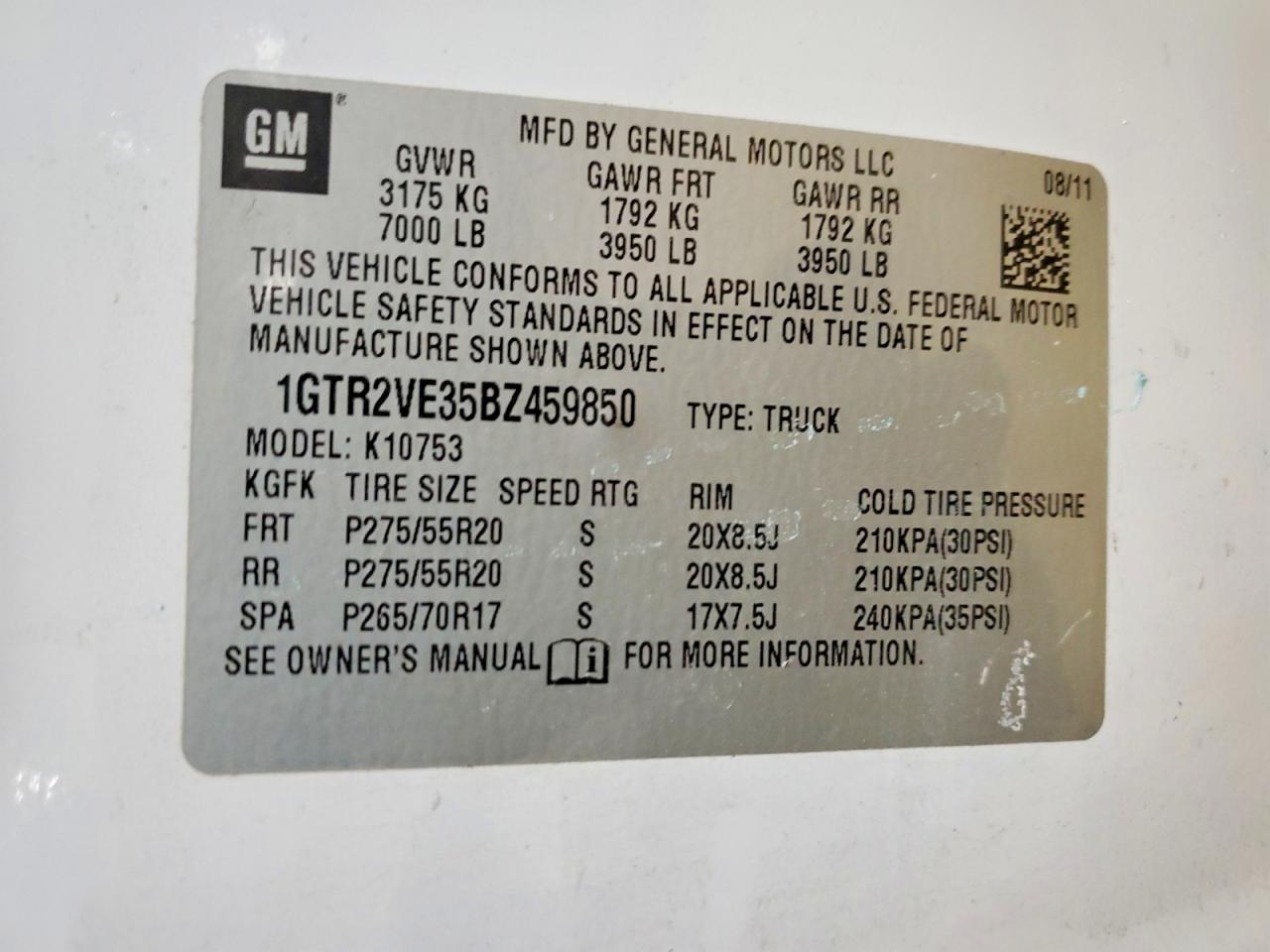 2011 GMC SIERRA K1500 SLE photo 23