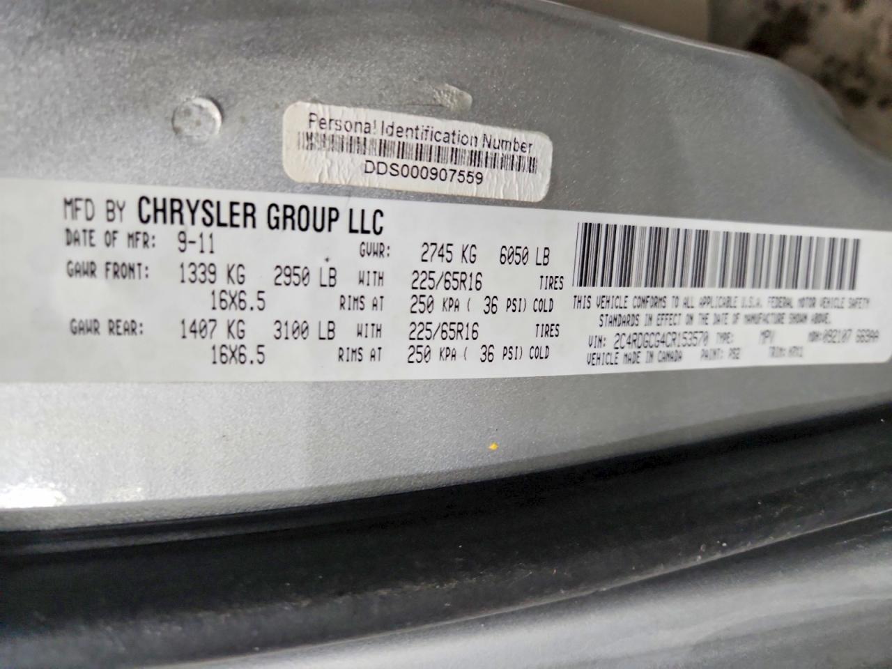 2012 DODGE GRAND CARAVAN SXT photo 13