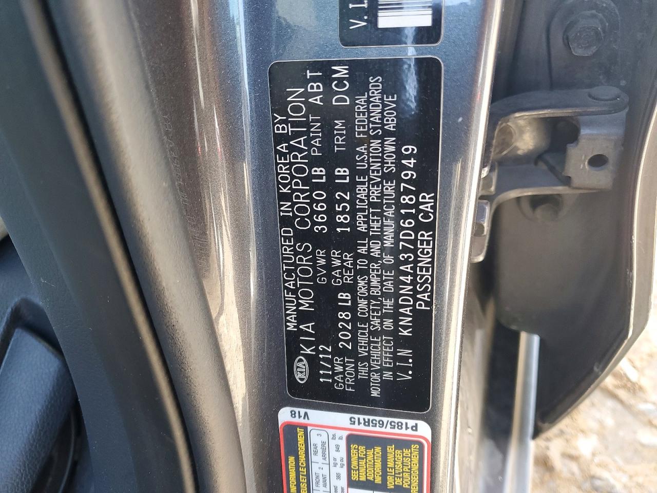 2013 KIA RIO EX photo 12