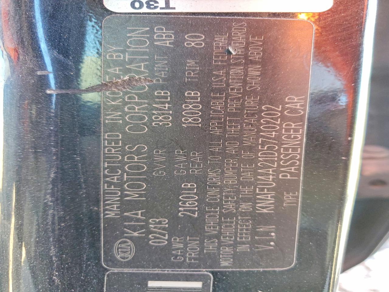 2013 KIA FORTE EX photo 23