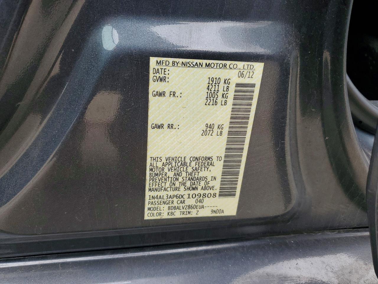 2013 NISSAN ALTIMA 2.5 photo 23
