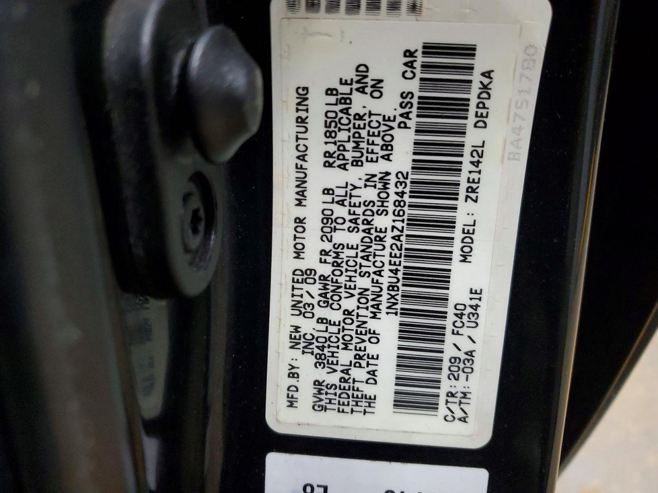 2010 TOYOTA COROLLA BASE photo 23