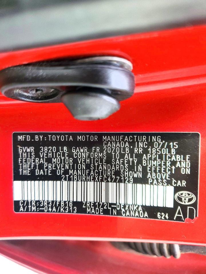 2015 TOYOTA COROLLA photo 34