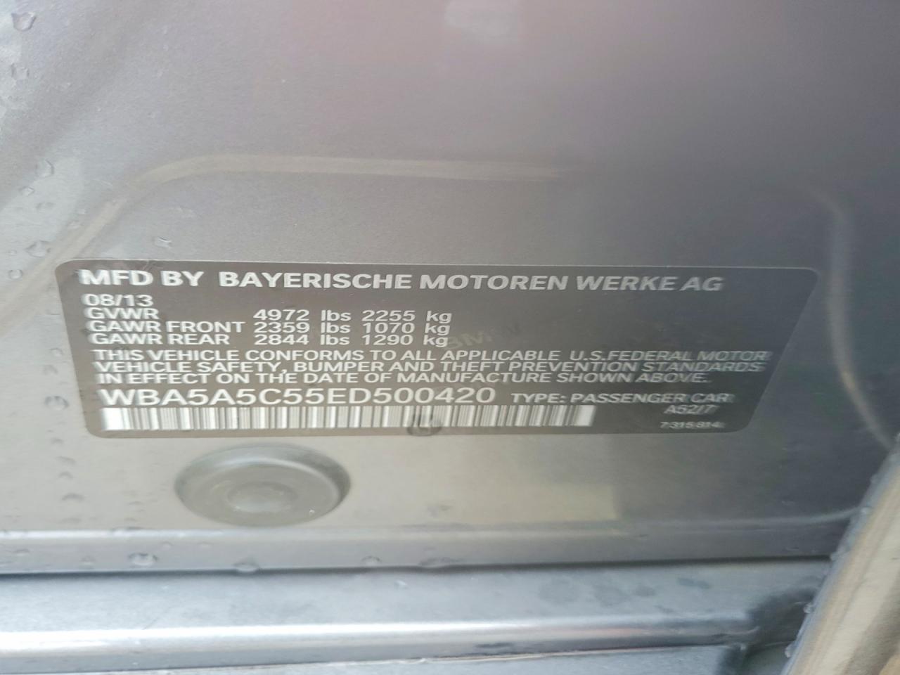 2014 BMW 528 I photo 12