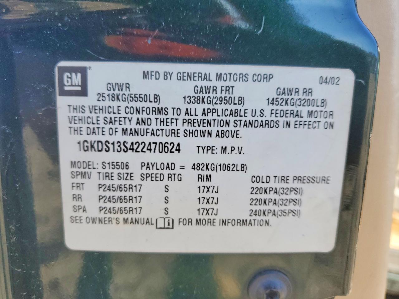 2002 GMC ENVOY photo 37