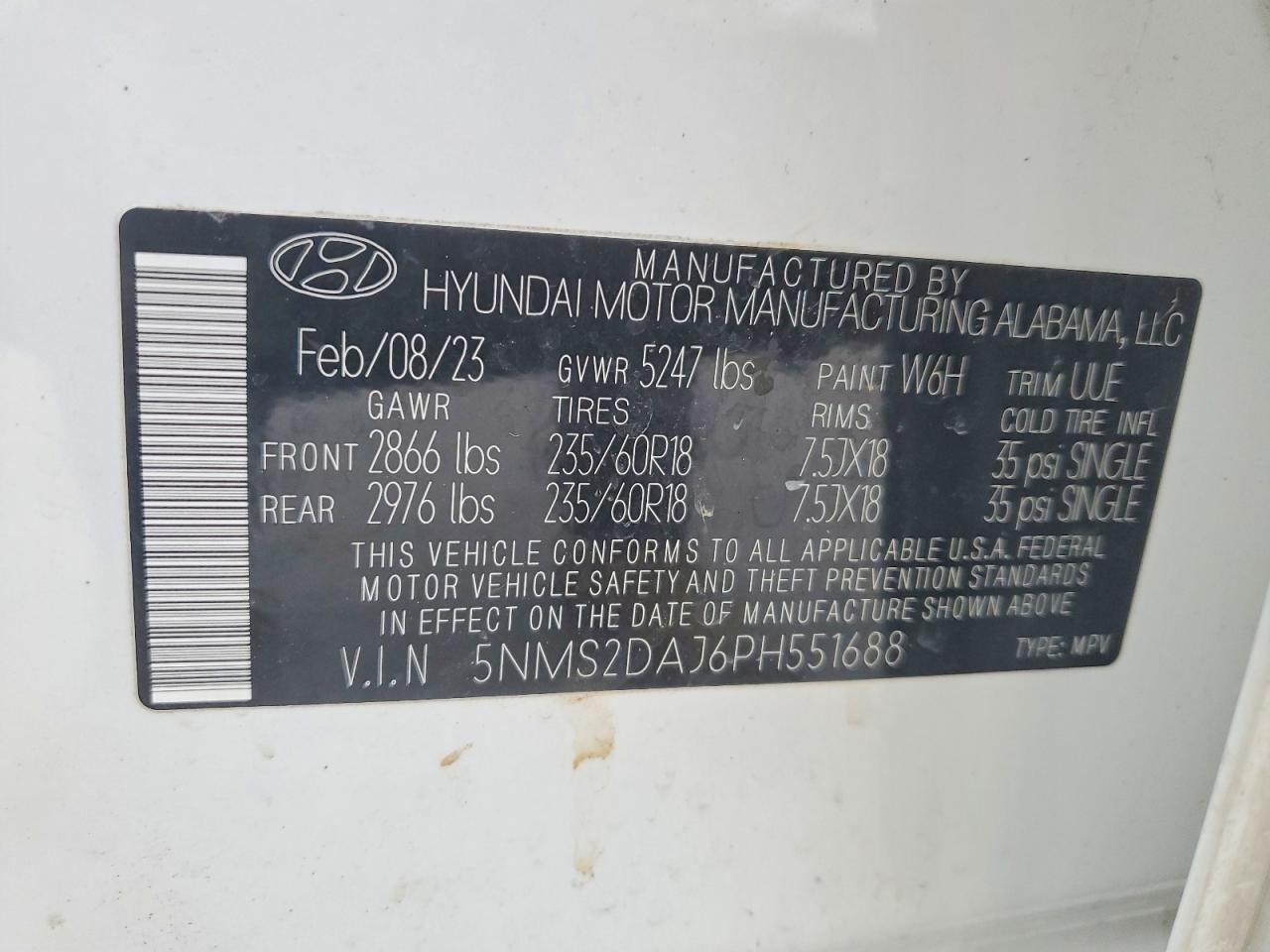 2023 HYUNDAI SANTA FE SEL photo 34