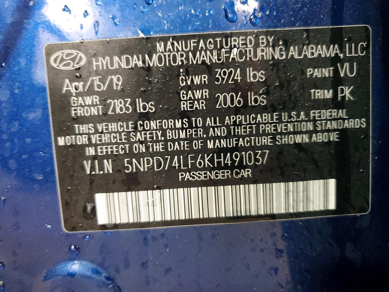 2019 HYUNDAI ELANTRA photo 23
