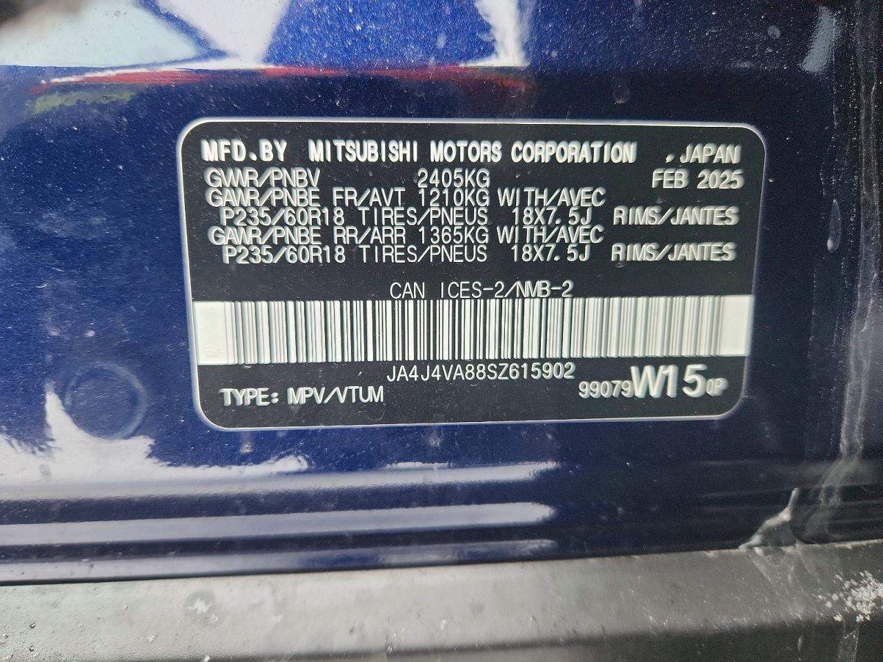 2025 MITSUBISHI OUTLANDER SE photo 12