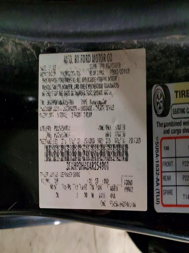 2010 FORD FUSION SE photo 34