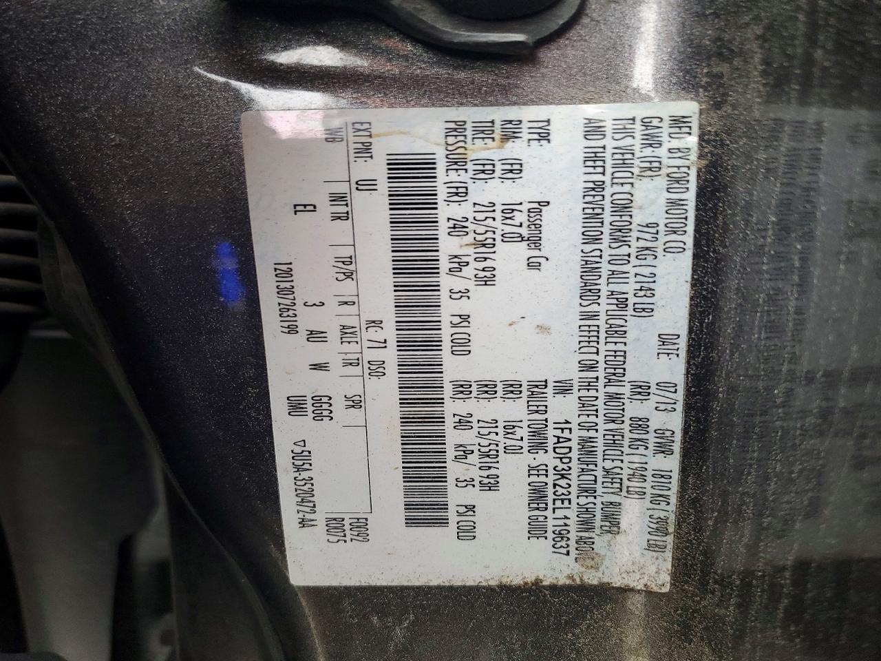 2014 FORD FOCUS SE photo 23