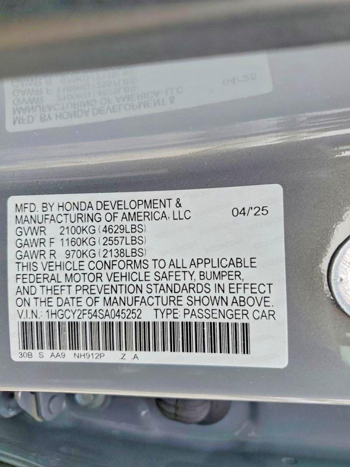 2025 HONDA ACCORD HYBRID SPORT photo 12