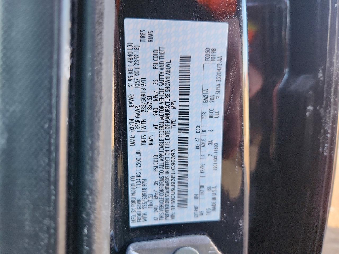 2014 FORD ESCAPE TITANIUM photo 12
