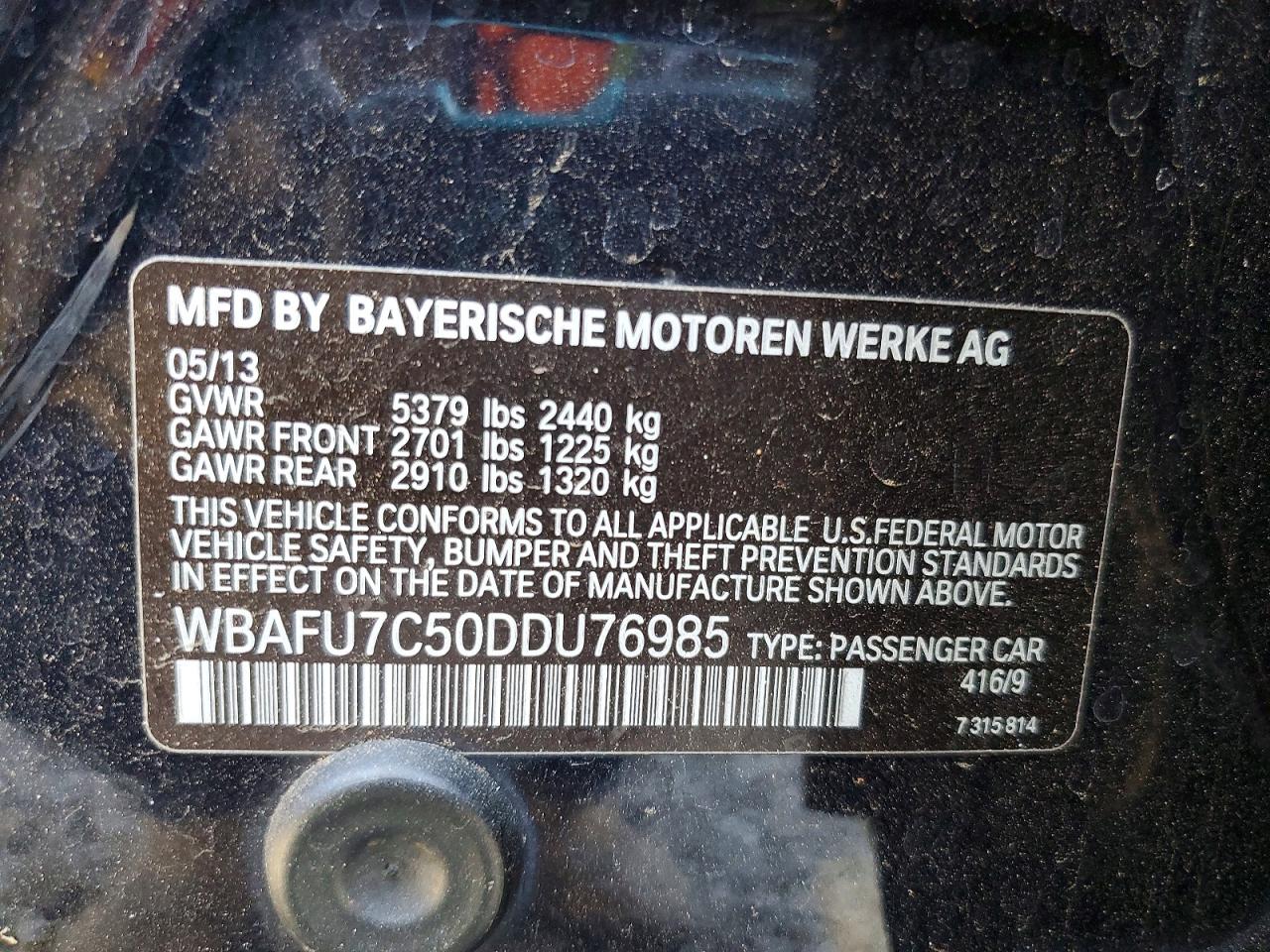 2013 BMW 535 XI photo 34