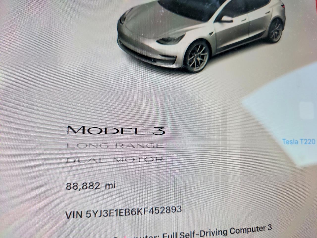 2019 TESLA MODEL 3 photo 9