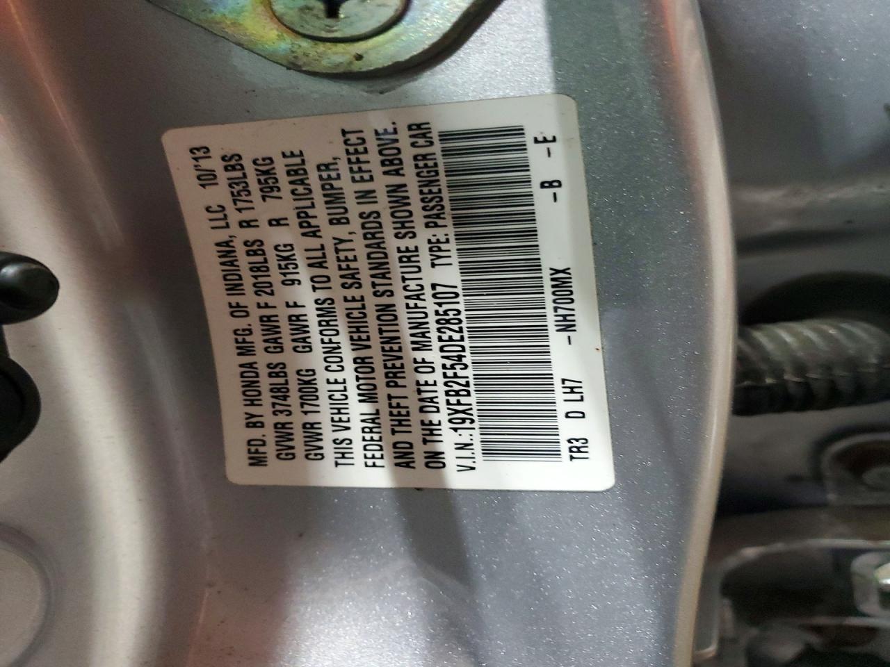 2013 HONDA CIVIC LX photo 34