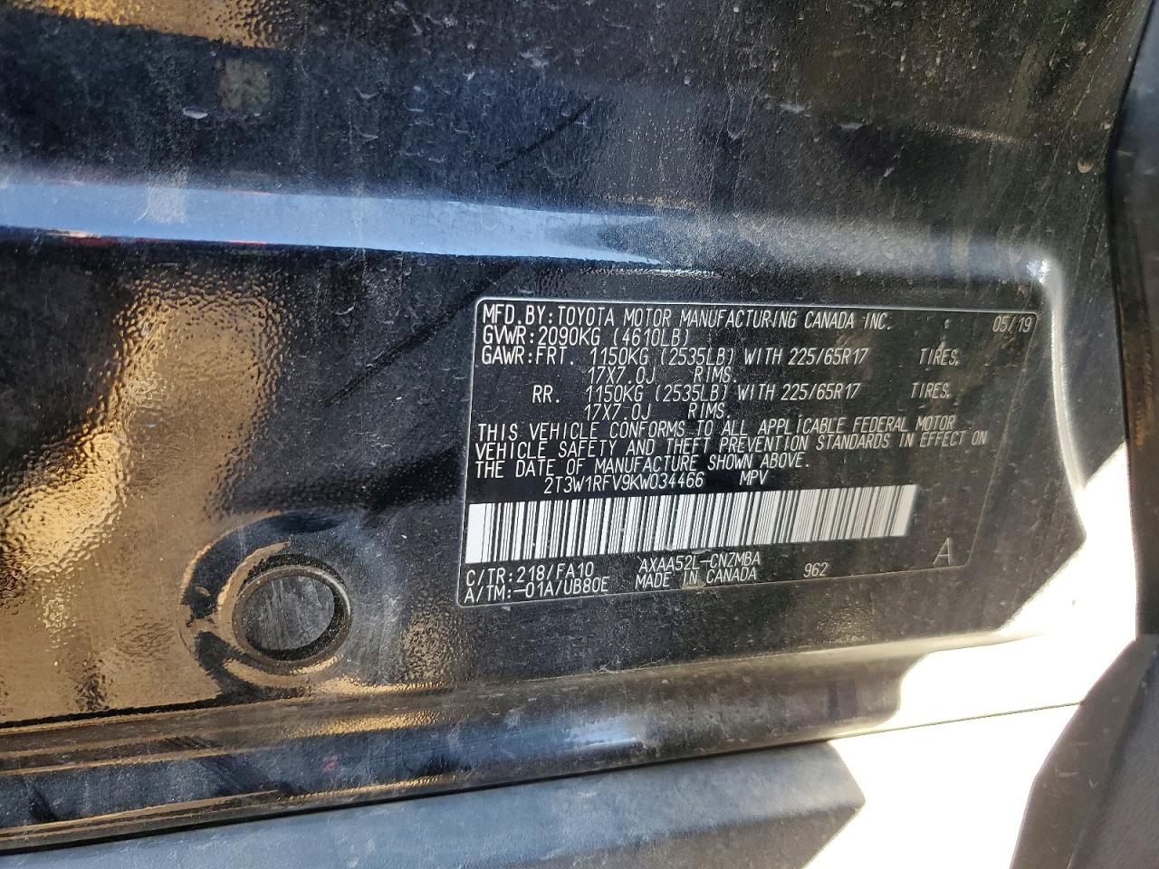 2019 TOYOTA RAV4 XLE photo 23