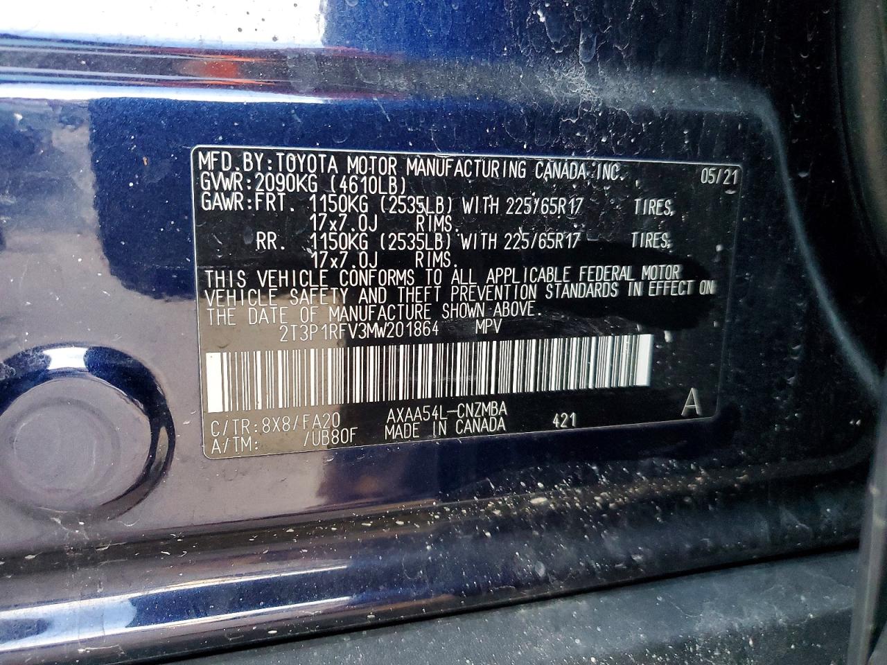 2021 TOYOTA RAV4 XLE photo 25