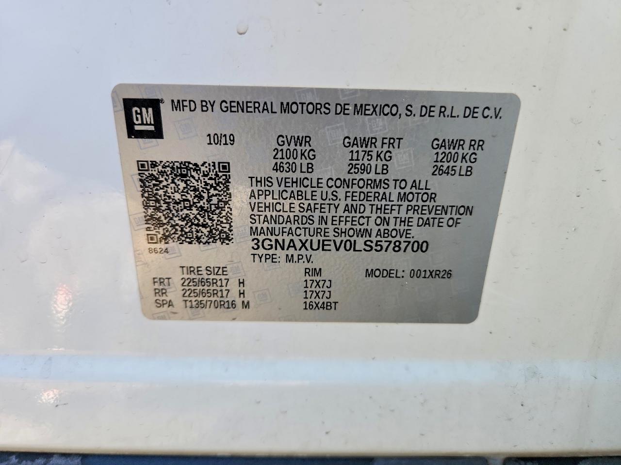 2020 CHEVROLET EQUINOX LT photo 13