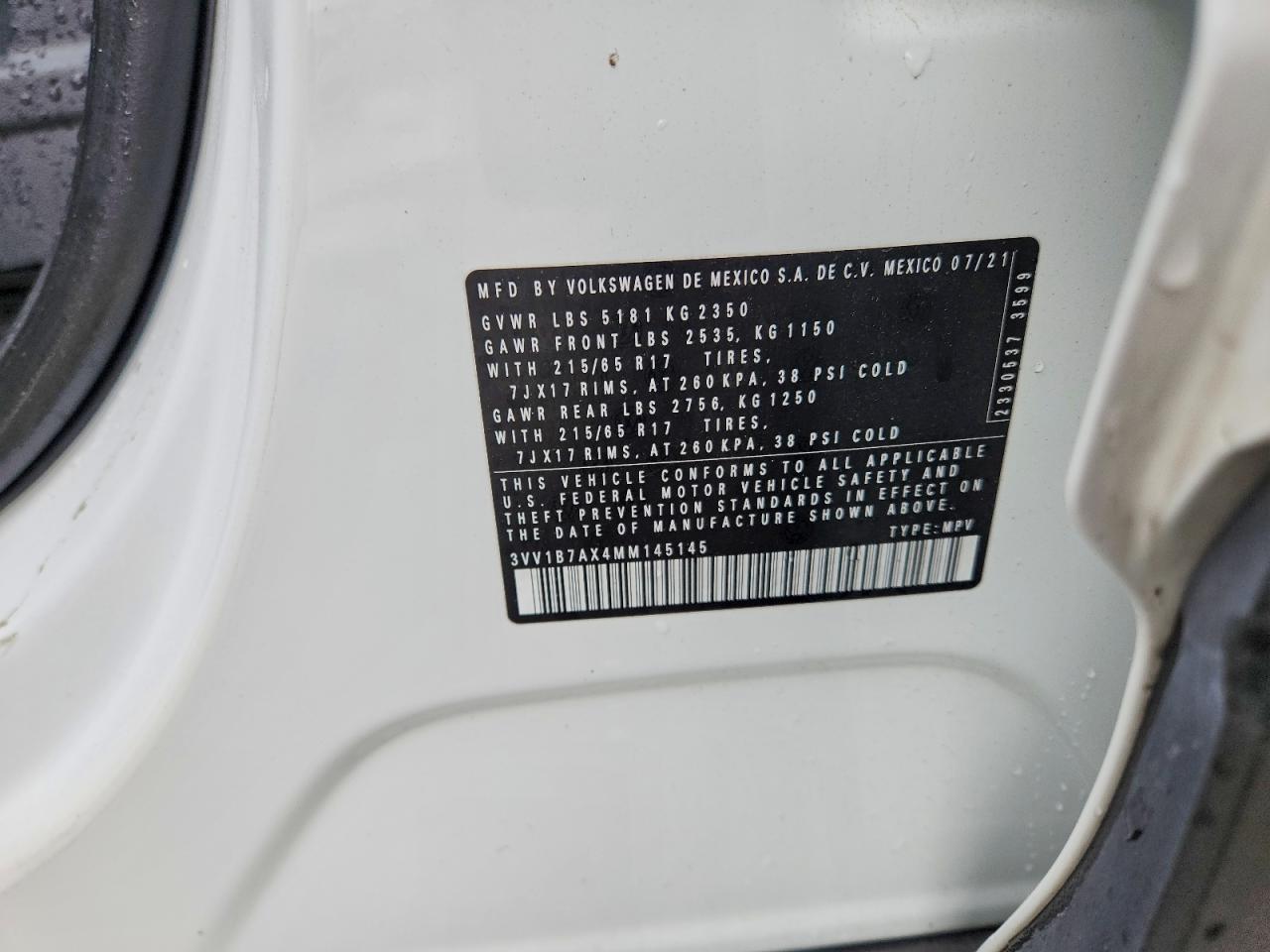2021 VOLKSWAGEN TIGUAN S photo 25