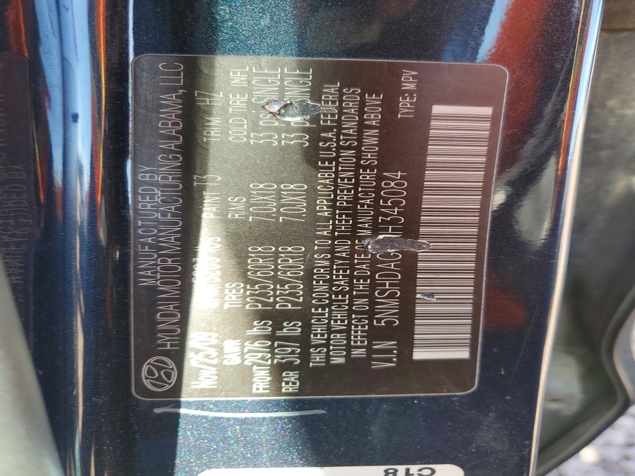 2010 HYUNDAI SANTA FE SE photo 37