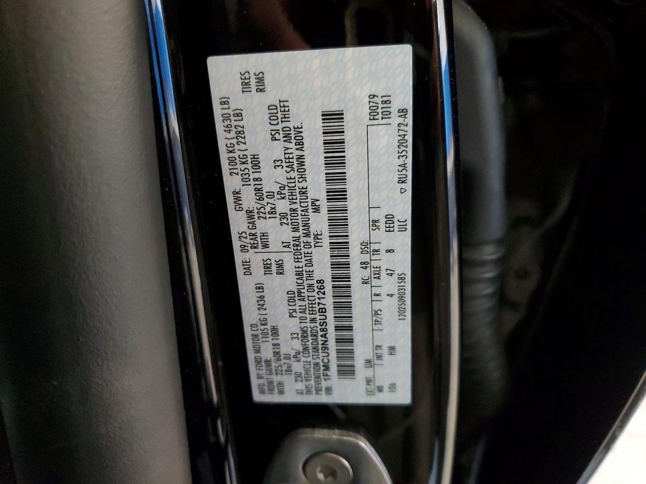2025 FORD ESCAPE ST LINE SELECT photo 37