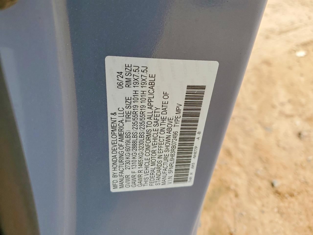 2024 HONDA ODYSSEY TOURING photo 40