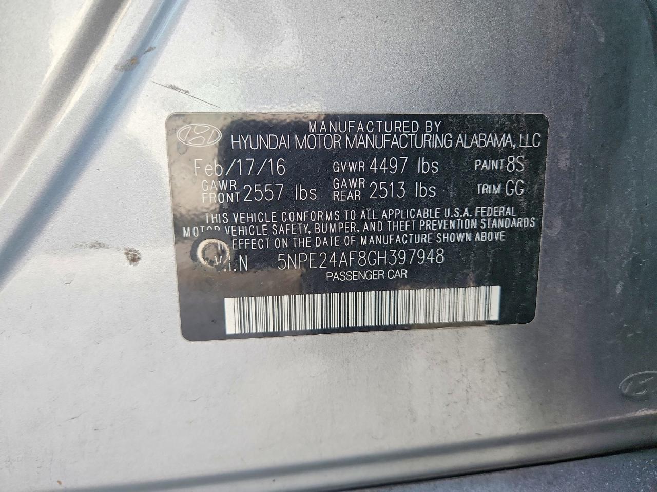 2016 HYUNDAI SONATA SE photo 34