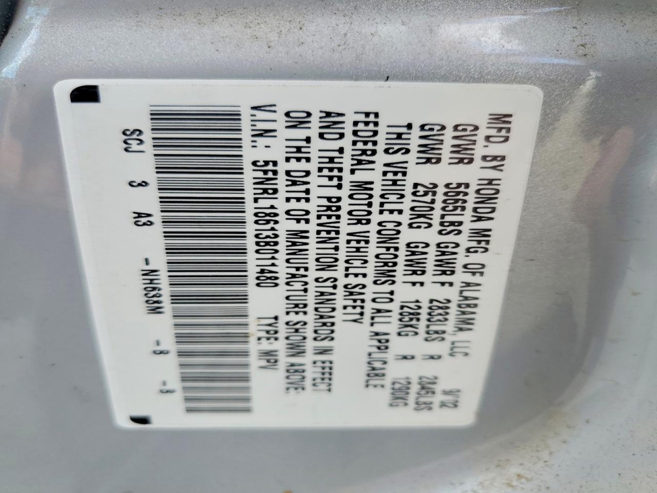 2003 HONDA ODYSSEY photo 37