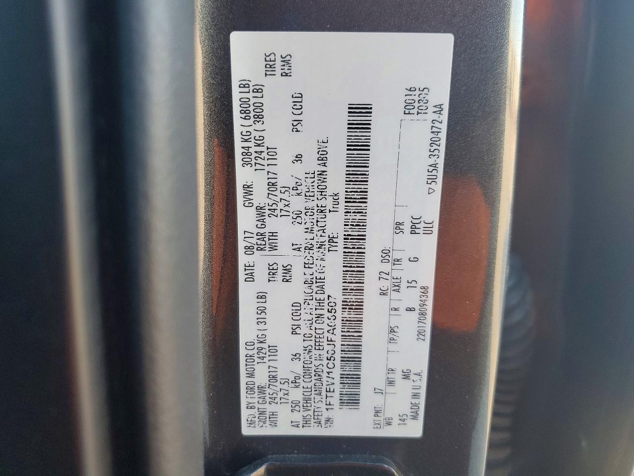 2018 FORD F150 SUPERCREW photo 45