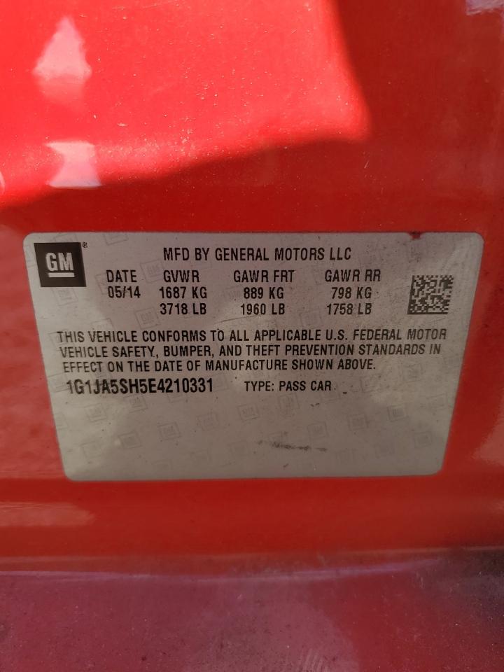 2014 CHEVROLET SONIC LS photo 12